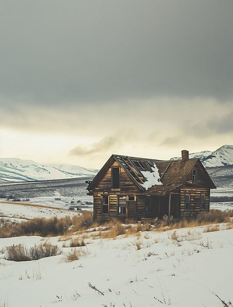 Winterlandschaft in Montana von fernlichtsicht