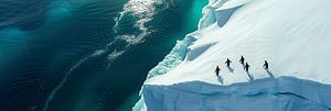 Pinguine am Rande des Abgrunds