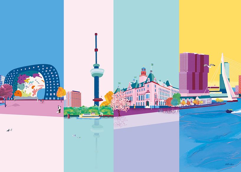 Paysage urbain de Rotterdam par Suzanne Allewelt