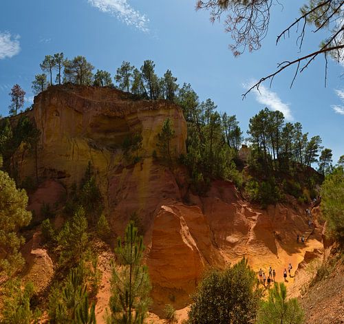 Sentier des ocres, Roussillon, Frankrijk