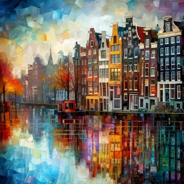 Amsterdam Painting by Preet Lambon