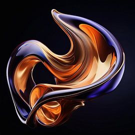 Glaskleuren met patroon