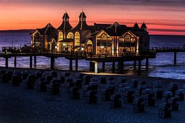 Seebrücke Sellin auf Rügen im Herbst von Winne Köhn