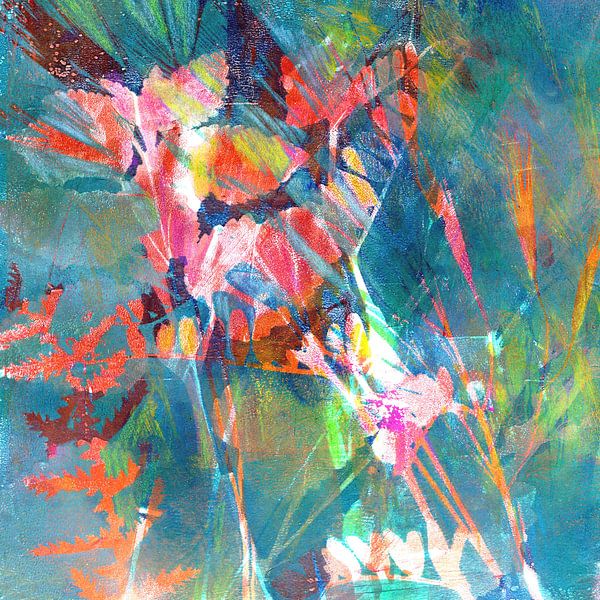 Leaves and grasses - colours of summer by Claudia Gründler