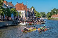 Dokkum Drakenbootraces von Hans Lebbe Miniaturansicht