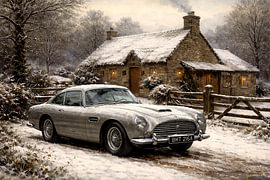 Eine Fahrt durch die Geschichte – Aston Martin DB5 – 1963 von Johannas Art Creations