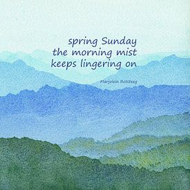 Haiku op een lentezondag van Karen Kaspar