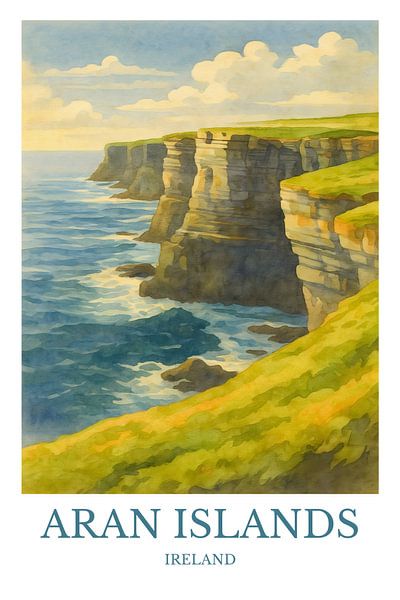Bezaubernde Landschaft Aran Islands, Irland von Robert Swaine