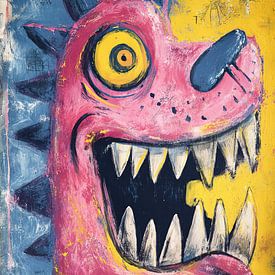 Monster mit gelbem Auge von ARTEO Gemälde