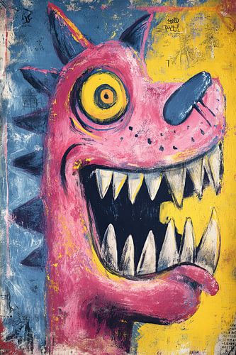 Monster with a Yellow Eye by ARTEO Paintings