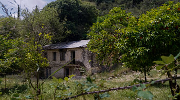 verlaten boerderij op Lefkas