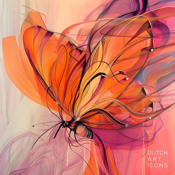 Botanical butterfly — wall decoration
