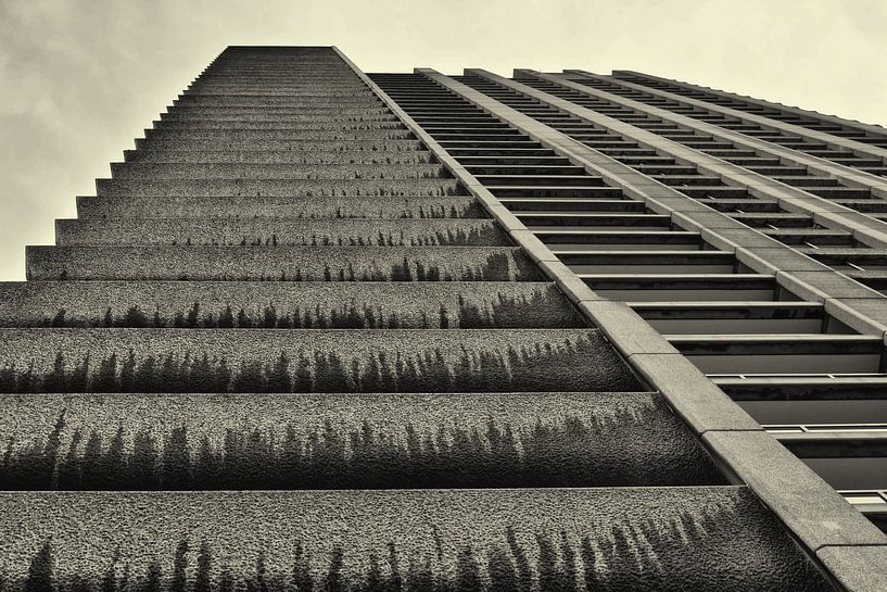 Perspectief van een toren in de Barbican van Dennis Morshuis