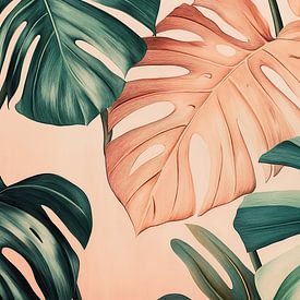 Monstera in Pastell v von Studio BB