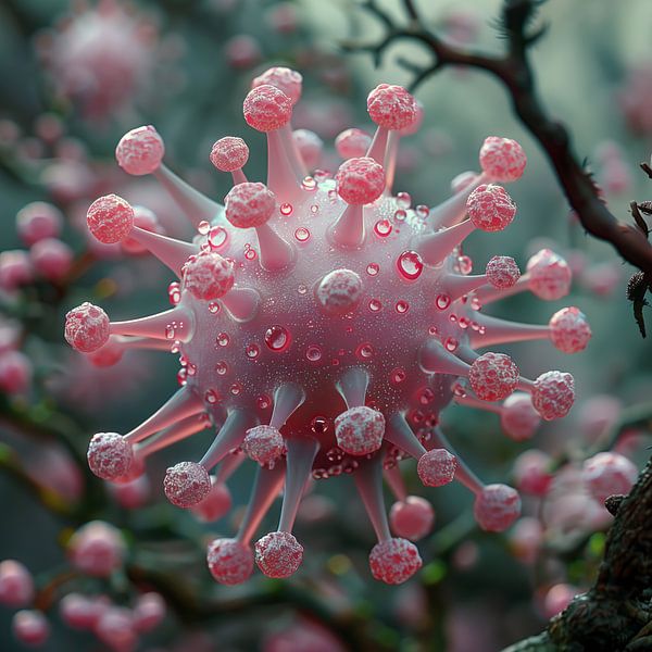 Fictional virus in colour by de-nue-pic