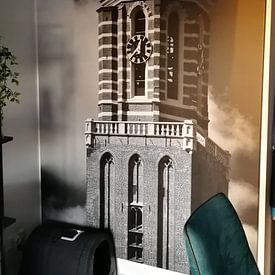 Customer photo: Church tower Zwolle by Robin Velderman, on canvas
