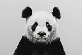 Panda in black and white