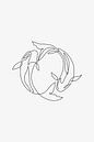 Koicarp Line Art van Walljar thumbnail