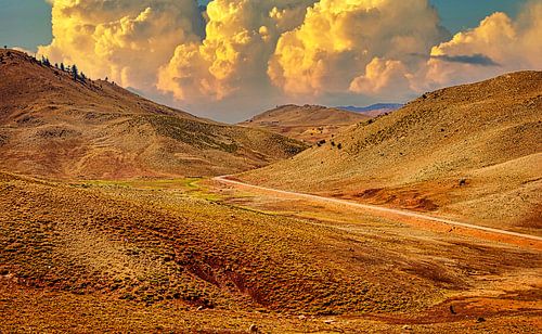 Road through the Atlas Mountains in Morocco