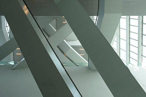 Les marches du bâtiment du Forum à Groningen