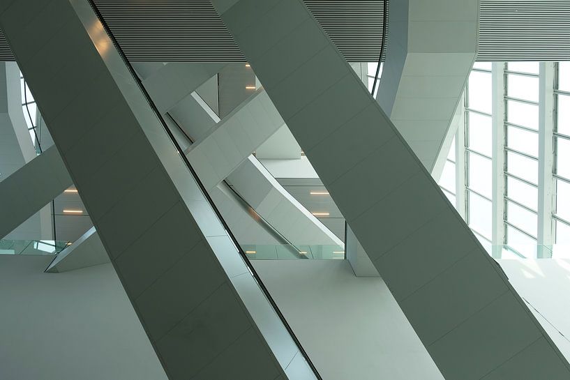The steps of the Forum building in Groningen by Truus Nijland