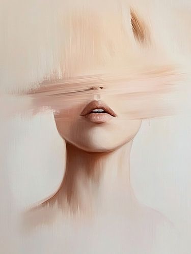 Modernes abstraktes Porträt