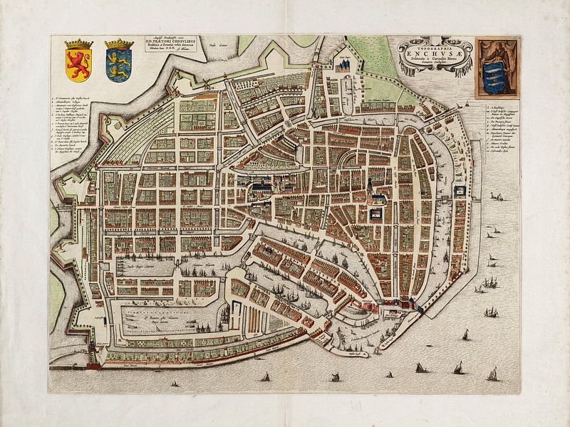 Grundriss Enkhuizen - 1649 von Bibliotheek Beeld
