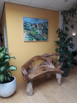 Klantfoto: Huizen in de Provence : De Riaux Valley in de buurt van L' Estaque, Cézanne