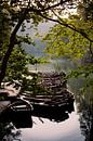 Empty dock in the croatian lakes of Plitvice by Vicente M thumbnail