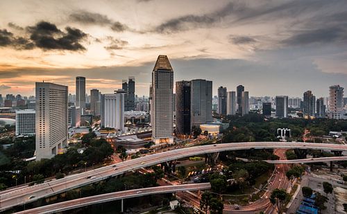 Singapore gezien vanaf de Flyer (2) von Peter Postmus