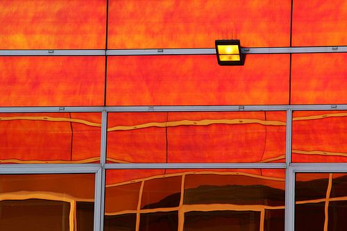 Reflection in orange by Pauli Langbein