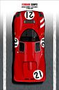 Lorenzo Bandini, Jean Goichet, Ferrari 330 P3 von Theodor Decker Miniaturansicht