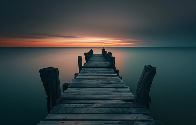 Ochtend aan het meer van fernlichtsicht