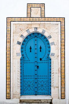 Deur in Sidi Bou Said van Marit Lindberg