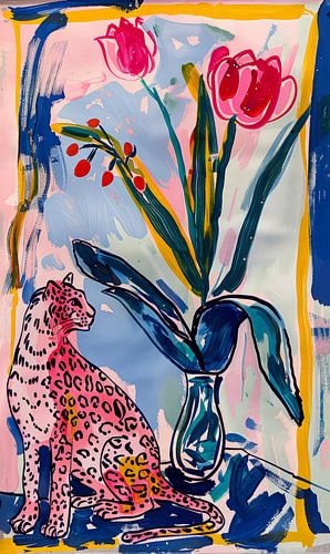 Tulpen en Roze Luipaard no.1