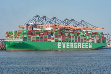 Containerschiff Ever Aim von Evergreen. von Jaap van den Berg