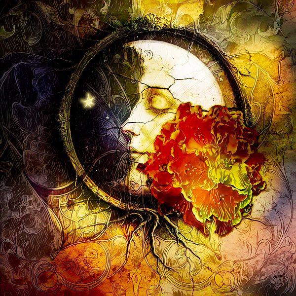La dame dans la lune par Helga Blanke