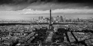 Vue de Paris avec la Tour Eiffel sur Toon van den Einde