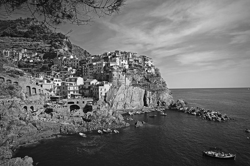Uitzicht op Monarola, Cinque Terre in Italie van Jasper van de Gein Photography