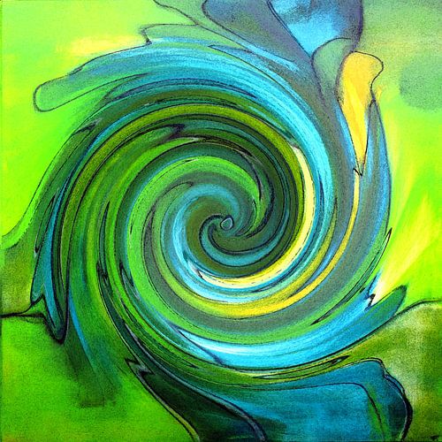Spiralen in groen 07  – De geometrie van het worden