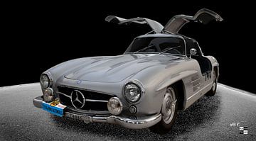 1955 Mercedes-Benz 300 SL 'Sportabteilung' Gullwing (W198) van aRi F. Huber
