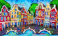 Amsterdam van Vrolijk Schilderij thumbnail