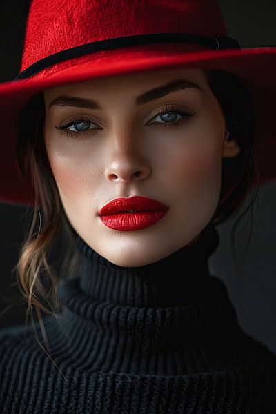 woman with hat by Egon Zitter