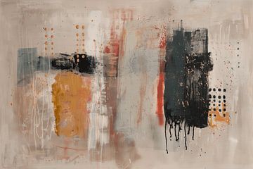 Modern and abstract in earth tones by Japandi Art Studio