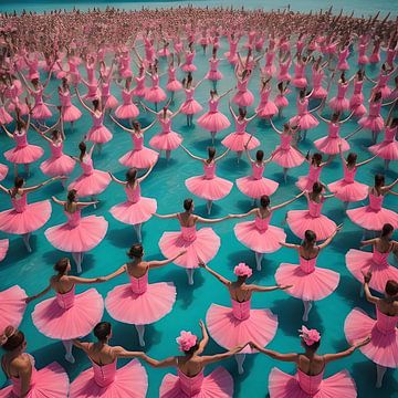 Flamingo-Ballerinas von Gert-Jan Siesling