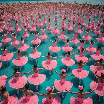 Ballerines flamant rose sur Gert-Jan Siesling