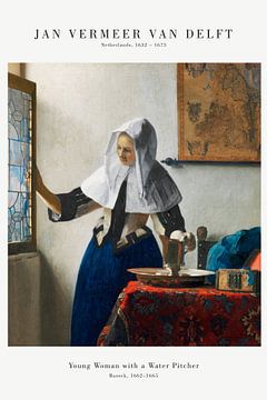 Jan Vermeer - Jonge vrouw met waterkruik van Old Masters