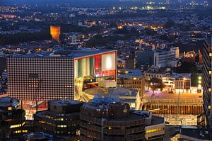 Centrum van Utrecht met  muziekgebouw TivoliVredenburg van Donker Utrecht