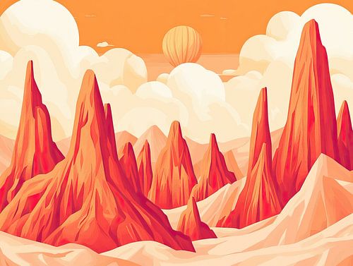 Capadoccia met luchtbalonnen