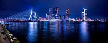 Rotterdam, Erasmus bridge - panorama by Edwin Kooren